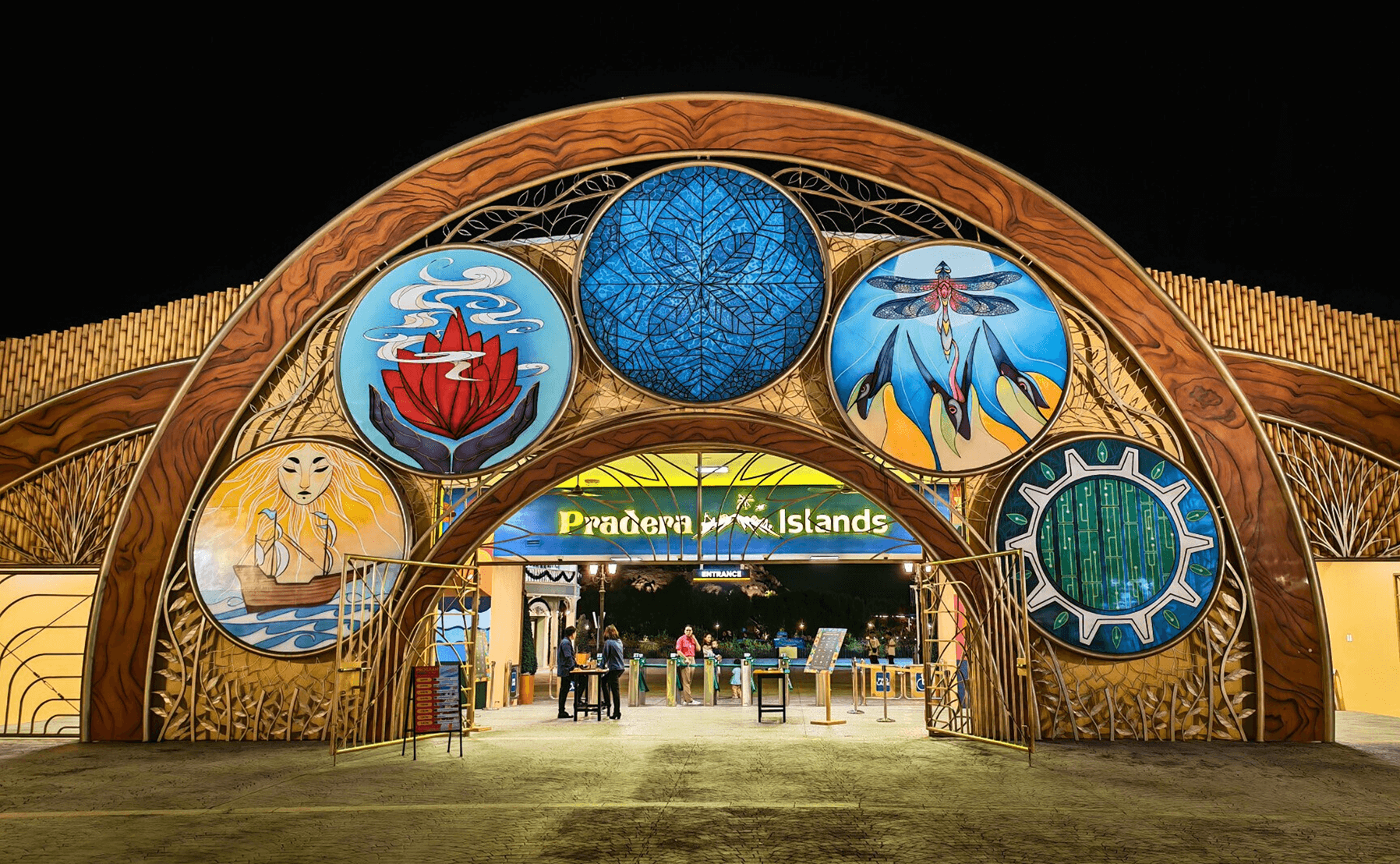 How do we deliver clear, powerful sound across an open-air theme park using a modern DSP-enabled audio backbone?